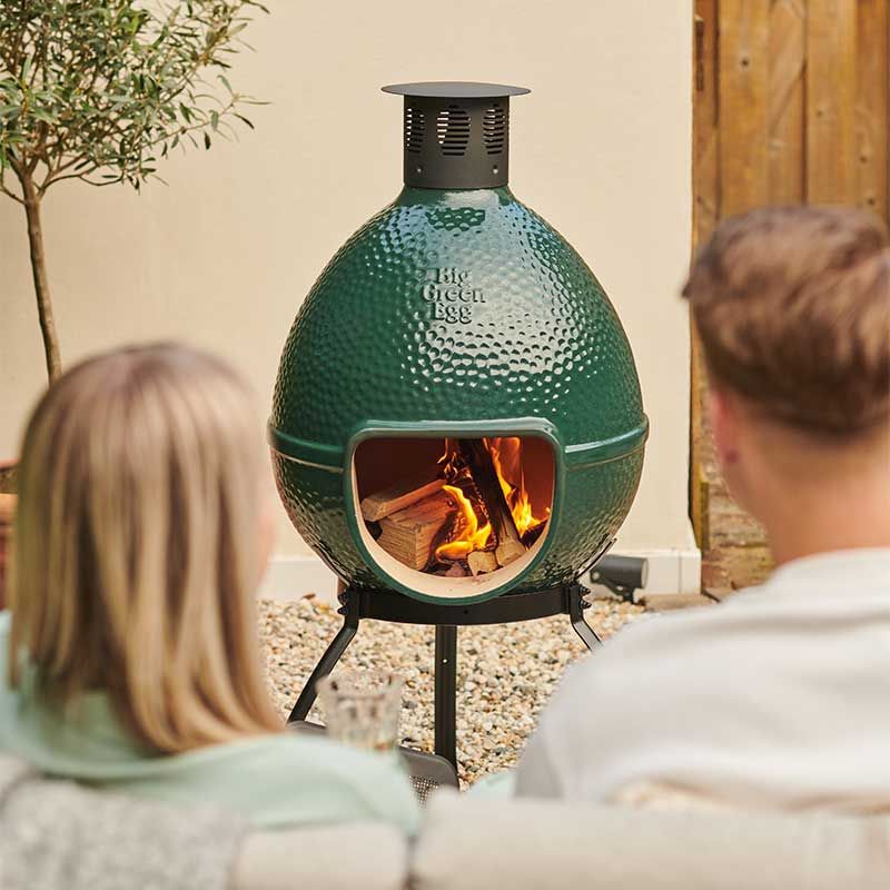 Big Green Egg Chiminea